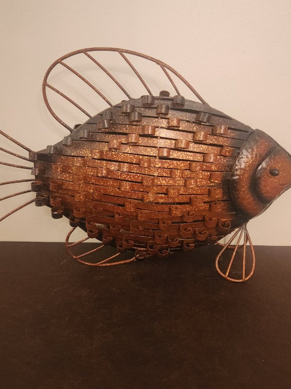 Rustic Metal Fish Sculpture - Picture 3 of 5